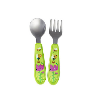 Solo Online Set De Cuchara Y   Cubierto Agarra Facil   Marca The First Years Color V 