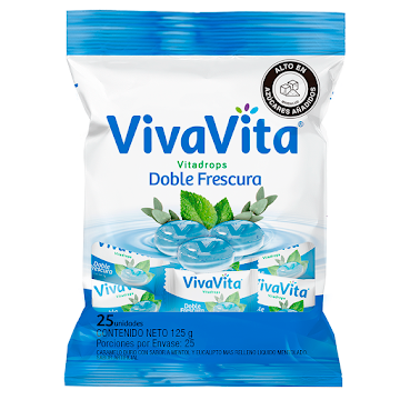 Caramelo Vivavita Doble Frescura x 125 gr  