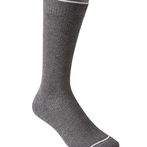 Calcetines Punto Blanco Largos Hombres Casual T10-12 Gris Jaspe x 1 und