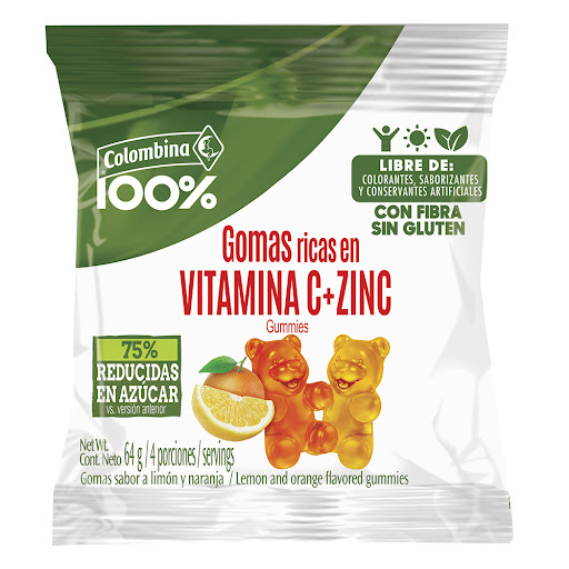Gomas Colombina 100% Vitamina C x 63 gr