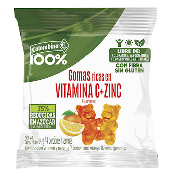 Gomas Colombina 100% Vitamina C x 63 gr  