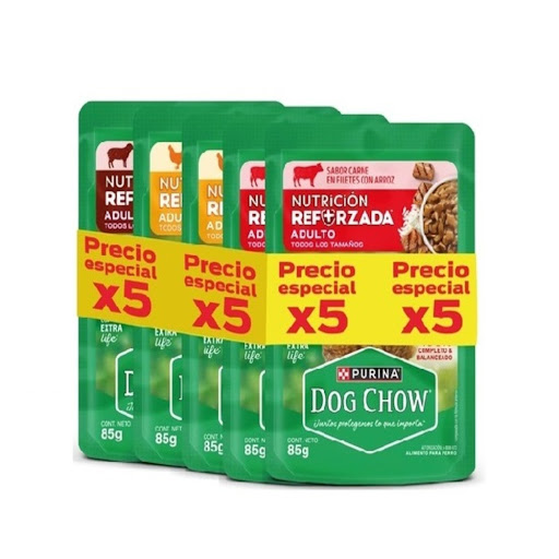 Comida Húmeda Para Perro Dog Chow Adulto Pack Surtido x 85 gr