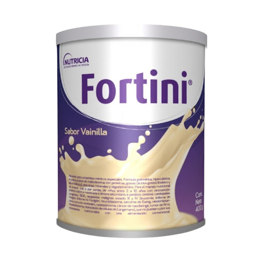 Alimento En Polvo Fortini Sabor Vainilla Tarro x 400 gr