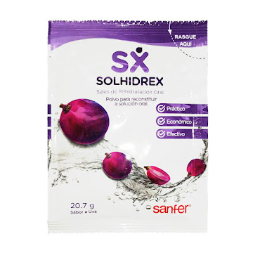 **Solhidrex Sales Rehidratación Sabor Uva Sobre x 20,7 gr  