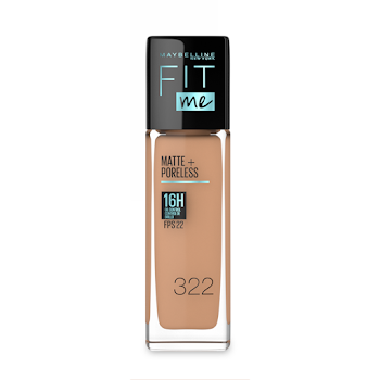 Base Fit Me Maybelline Mate y Sin Poros Envase de Vidrio Warm Honey x30ml  