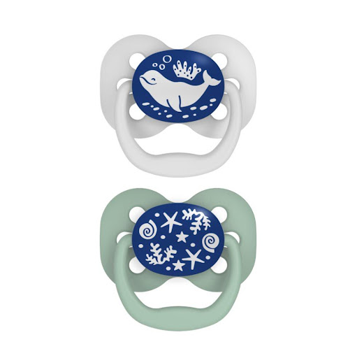 Chupos para Bebe Dr Brown Glow In The Dark Nv 1 (0-6m) Niño Dr Browns Tetina x 1