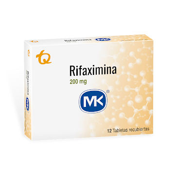 Rifaximina MK 200 mg Caja x 12 Tabletas  