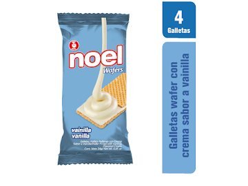 Galleta Noel Wafers   Sabor a Vainilla x 4Und 