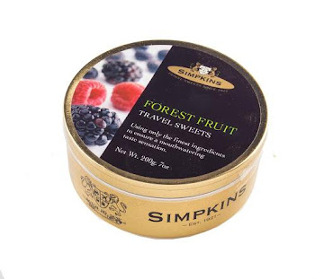 DULCE SIMPKINS FOREST   FRUIT TRAVEL SWEETS X200G.           