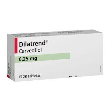 Dilatrend Carvedilol 6.25 mg Biopass Caja x 28 Tabletas  