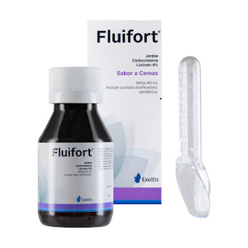 Fluifort Niños Carbocisteina Lisinato 9% Exeltis Frasco x 60 ml  
