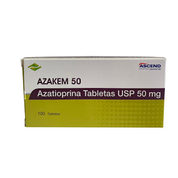 Azakem 50 Azatioprina 50mg Ascend Caja x 100 Tabletas  