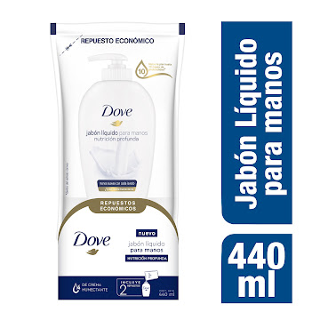 Jabón Líquido Para Manos Dove Nutrición Profunda Repuesto Económico x 440 ml undefined