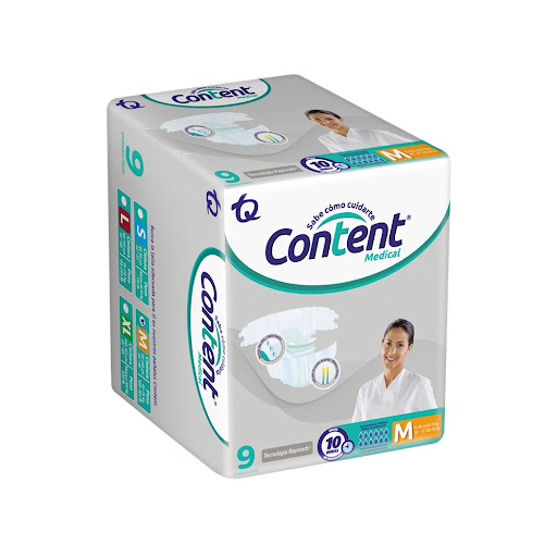 Pañal Content Medical Talla M Paquete x 9 und
