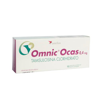 Omnic Ocas Tamsulosina Clorhidrato 0.4 mg Astellas Caja x 10 Comprimidos  