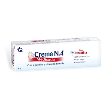 Crema Anti Pañalitis Crema N4 Medicada Con Nistatina x 30 gr  