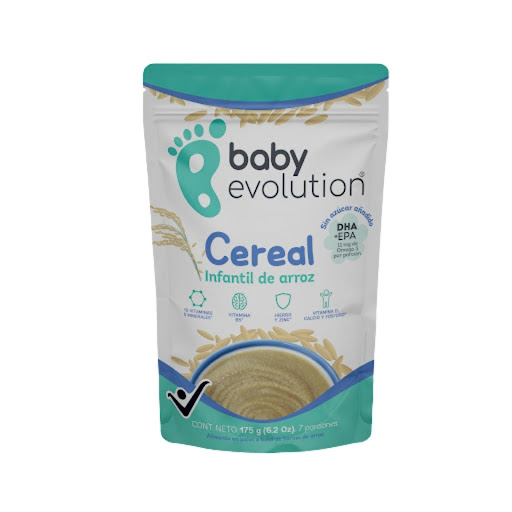 Cereal Infantil Baby   Evolution Arroz sin Azúcar x 175 gr