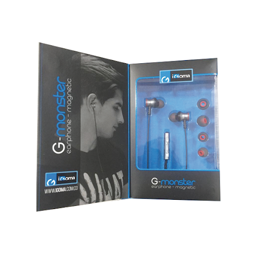 Manos Libres G-Moster IGoma Magnetic Negros x 1Und 