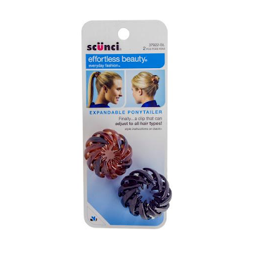 Accesorio Scünci Effortless Beauty Expandable Ponytailer 37922gl x 2 und  