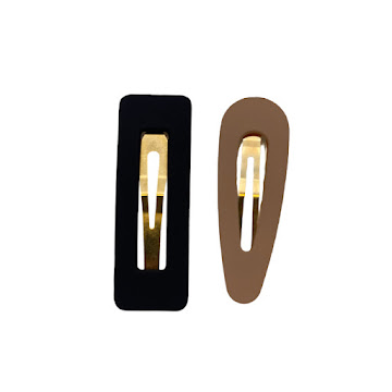 Pinzas Shock Negra y   nude  