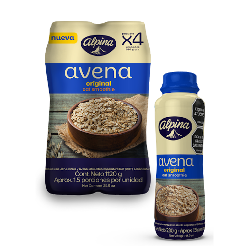 Avena Alpina Original Paquete 280 ml x 4 und