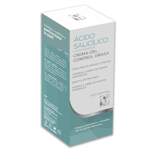 Crema Gel Farmatodo   Control Grasa con Ácido Salicílico y Niacinamida x 50 g