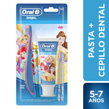 Cepillo Dental Oral B + Crema Oral B Disney x 75 ml  