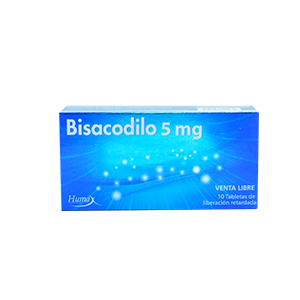 Bisacodilo 5 mg Humax Caja x 10 Tabletas  
