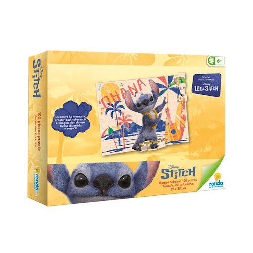 Juegos de mesa Rompecabezas X 100 Piezas Stitch Ronda Ronda Caja x 1 Diviértete coleccionando nuestro rompecabezas, luego utilízalo como elemento decorativo.