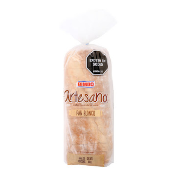 Pan Bimbo Tajado Artesano Bolsa x 500 gr  