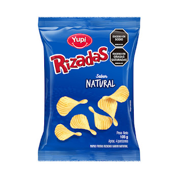 Pasabocas Yupi Papas Fritas Rizadas Natural Paquete x 105 gr  
