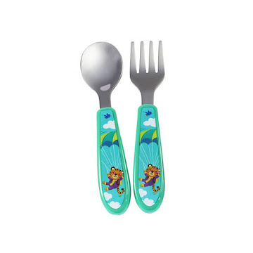 Solo Online Set De Cuchara Y   Cubierto Agarra Facil   Agua Marina Marca The First Y 
