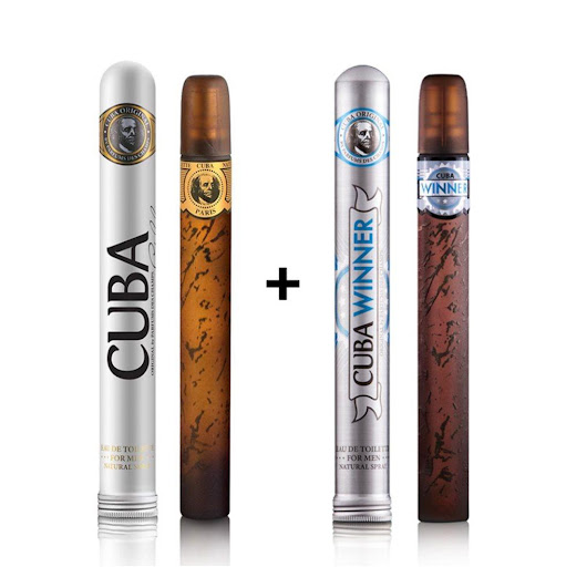 Cuba Gold Men Eua de Toilette 35 ml + Winner Men Eau de Toilette 35 ml Cuba 35 ml + 35 ml x 2 Cuba Gold Men Eua de Toilette 35 ml + Winner Men Eau de Toilette 35 ml