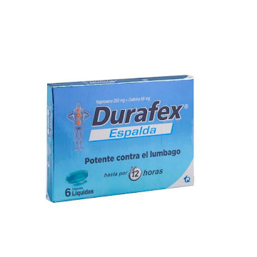 Durafex Espalda 250/65mg Caja x 6 Cápsulas  