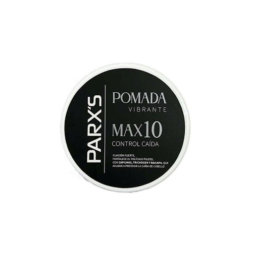 Pomada Vibrante Parx´s Max 10 Parx's Pote x 1 Eleva tu estilo y cuida tu cabello con la Pomada Vibrante Max 10 de PARX’S. Diseñada para hombres que buscan una fijación fuerte y un cabello saludable, esta pomada no solo garantiza un control absolu