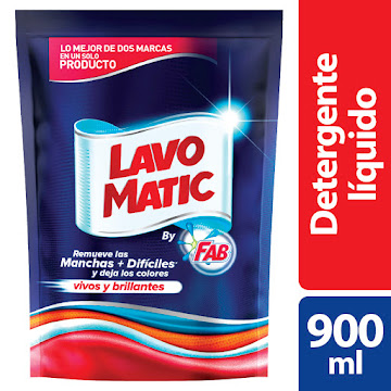Detergente Lavomatic Líquido Regular Doypack x 900 ml  