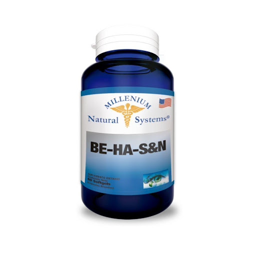 BE-HA-S & N X 60 Natural Systems Frasco x 60 La combinación de vitaminas como A, E, Niacina, Acido Fólico, Biotina, junto con minerales tales como Zinc, Cobre y selenio, benefician el crecimiento del cabello apartando brillo y suavidad, fortalec