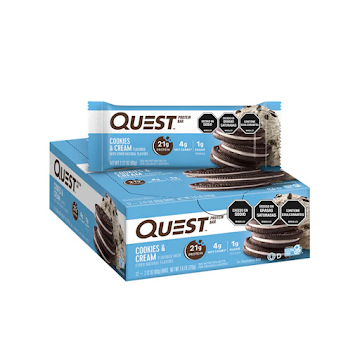 Barra De Proteína Quest Cookies And Cream x 60 gr  