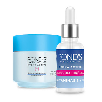 Combo Ponds Hidra Active Gel Hidratante x 110 gr + Sérum Facial x 30 gr.  