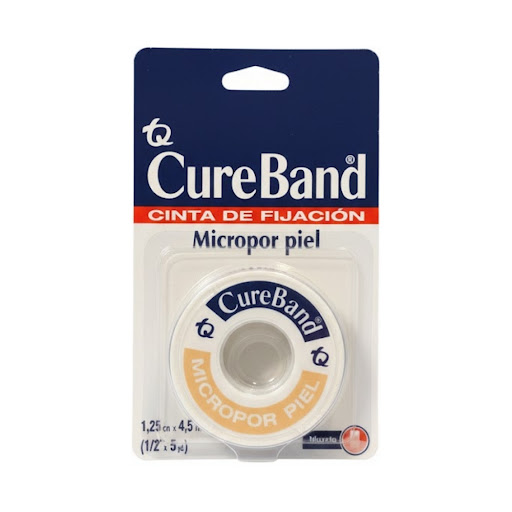 Cinta de Fijación CureBand Color Piel de 1.25 cm x 4.50m Blíster x 1 und