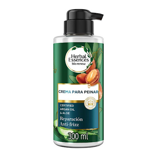 Crema para Peinar Herbal Essences Bio:Renew Aceite de Argan de Marruecos y Aloe Frasco x 300 ml