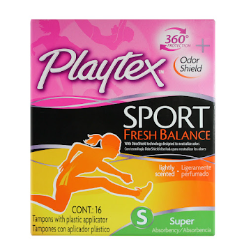 Tampones Playtex Sport   Fresh Balance 360 Super X16und.                 