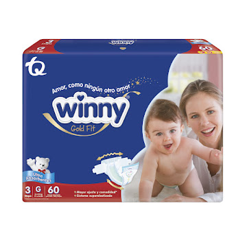 Pañal Winny Gold Etapa 3 G x Paquete 60 und  