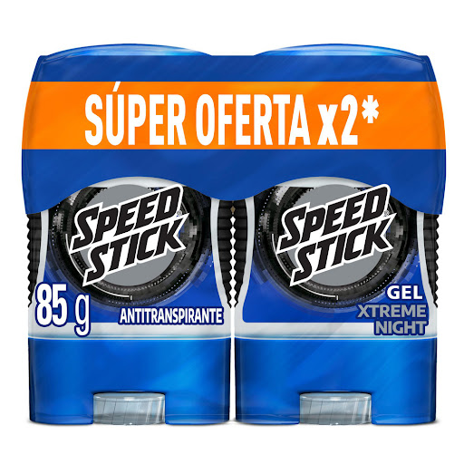 Desodorante Hombre Speed Stick Xtreme Nigrht gel Frasco 2x85 gr