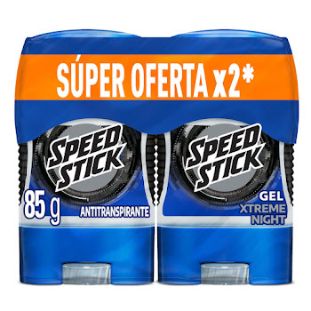 Desodorante Hombre Speed Stick Xtreme Nigrht gel Frasco 2x85 gr  