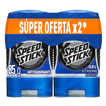 Desodorante Hombre Antitranspirante Speed Stick Gel 85 g x 2 und  
