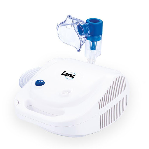 Nebulizador compresor Lenz, NB-206B, hasta 1000 horas de uso continuo, caja x 1  Lenz Caja x 1 El nebulizador compresor Lenz es un dispositivo médico diseñado para convertir medicamentos líquidos en una fina niebla que facilita su inhalación directa hacia los pulmones. Ideal para el tratamiento
