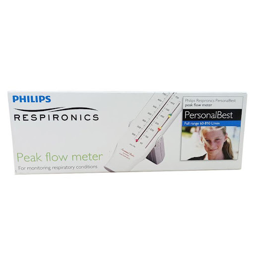 Medidor Pico flujo Adulto Hs755 Importada Respironics  x 1 Dispositivo portátil y liviano diseñado para monitorear los síntomas del asma. Permite medir el flujo espiratorio máximo de forma sencilla y confiable, ayudando a detectar cambios en la función pulmon