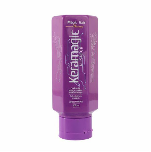 Keratina Keramagic I Liso espejo 200ml Keramagic Envase x 200ml CONTIENE: Keratina hidrolizada, cebolla, romero, ají y proteína de soya que aportan también crecimiento de la hebra capilar.

 

BENEFICIOS:

Transforma el cabello ondulado y rebelde en un cabello sue