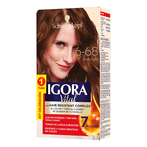 Tinte Igora Vital 6-68 Chocolate Caja x 1 und